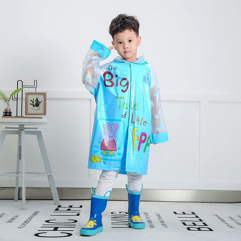 Áo mưa trẻ em cao cấp hình thú đáng yêu cho bé 4-10 tuổi