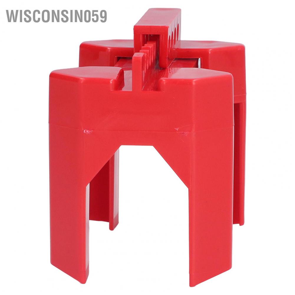Wisconsin059 Ball Valve Lockout Device Industrial Adjustable Safety Lock for DN8-DN50 Pipe Diameter ASBV-01