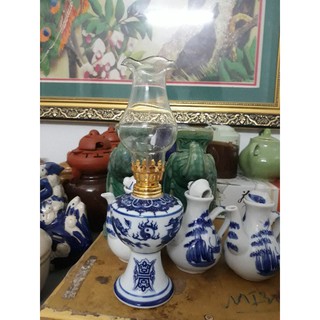 Đèn thờ đốt dầu gốm sứ Bát Tràng
