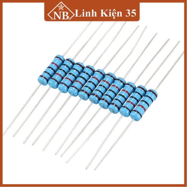 Gói 10 con trở vạch 1/2W 5% giá trị từ 100R đến 10K