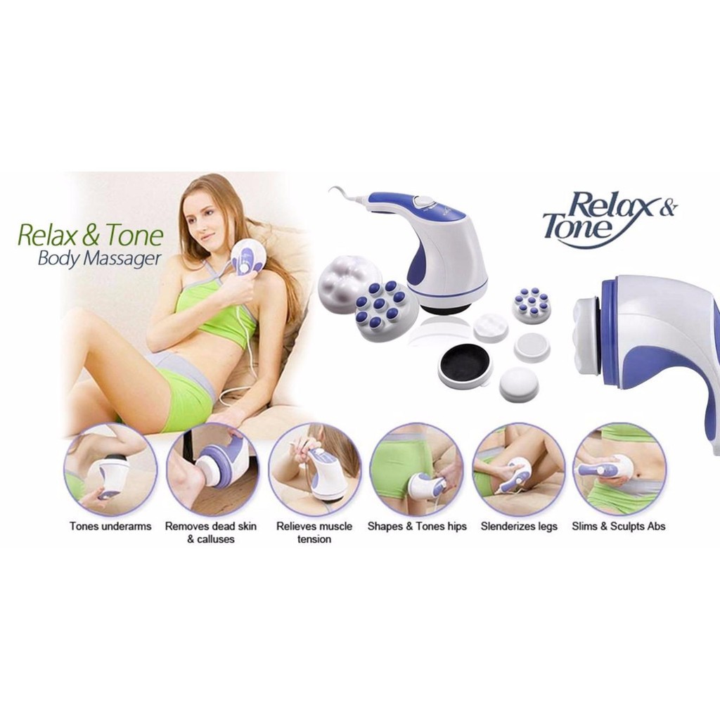 Máy massage trị liệu Relax and Spin Tone đánh tan mỡ bụng giải tỏa mệt mỏi squishyshop664