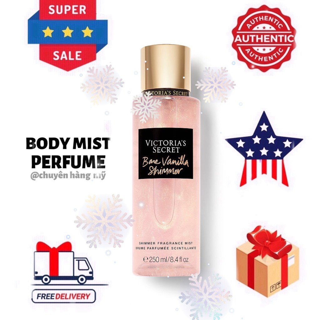 𝗕𝗢𝗗𝗬𝗠𝗜𝗦𝗧𝗣𝗘𝗥𝗙𝗨𝗠𝗘⚜️ Xịt Thơm Body Victoria’s Secret Shimmer New 2019 250ml | BigBuy360 - bigbuy360.vn