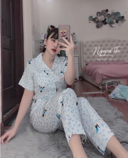 Pijama lụa gấm