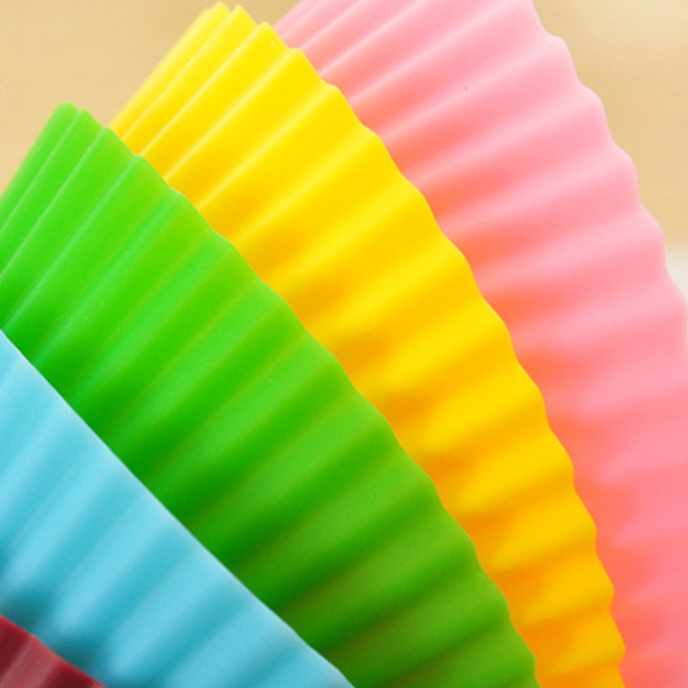 6/12 Đế silicone làm bánh cupcake có thể tái sử dụng