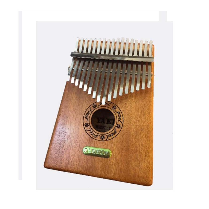 Đàn Kalimba 17 phím Gỗ Mahogany Yael Gỗ Tròn Tặng Kèm Harmonica 24 Lỗ Màu Ngẫu Nhiên - HÀNG CÓ SẴN