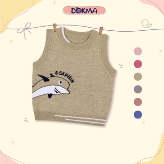 [Mã BMLT30 giảm đến 30K đơn 299K] DA982 Áo len gile cổ tròn Dokma (6-24M)