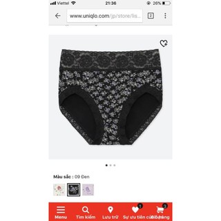 Quần Chíp ren cạp cao Uniqlo Nhật ( giao mầu ngẫu nhiên )