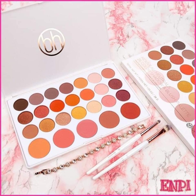Bảng phấn mắt và má BH Cosmetic 26 ô