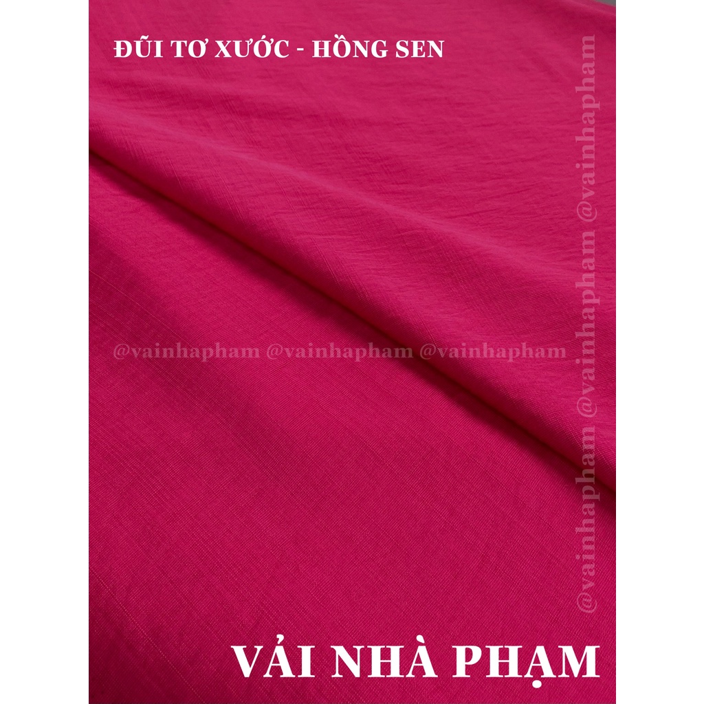 VẢI ĐŨI TƠ XƯỚC MÀU - KHỔ VẢI 1.5M - VẢI NHÀ PHẠM