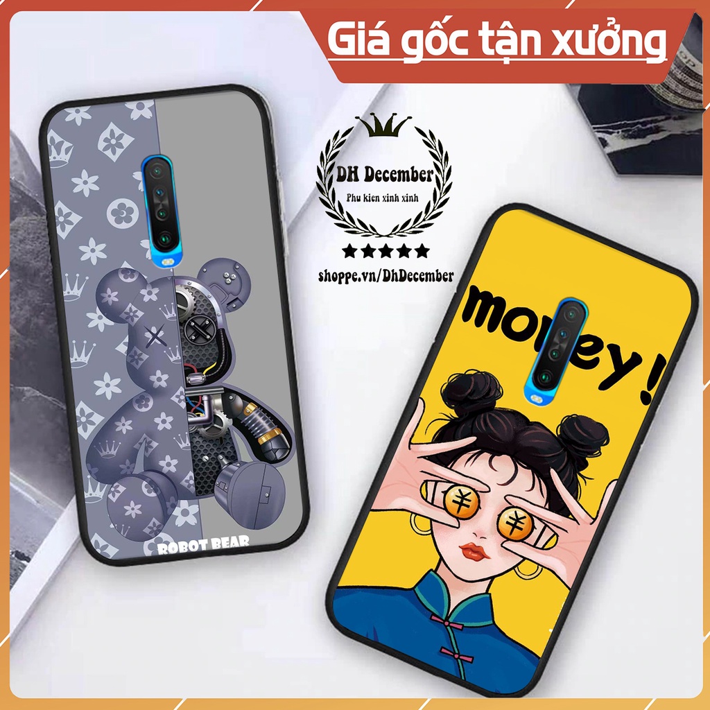 Ốp lưng Xiaomi REDMI K30 in hình 3D lucky, gấu Brick xinh xắn - KHÔNG NÊN BỎ LỠ