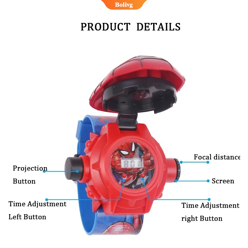 Đồng Hồ Điện Tử Chiếu Hình Hoạt Hình 3D 2 Lightning McQueen Cho Trẻ Em