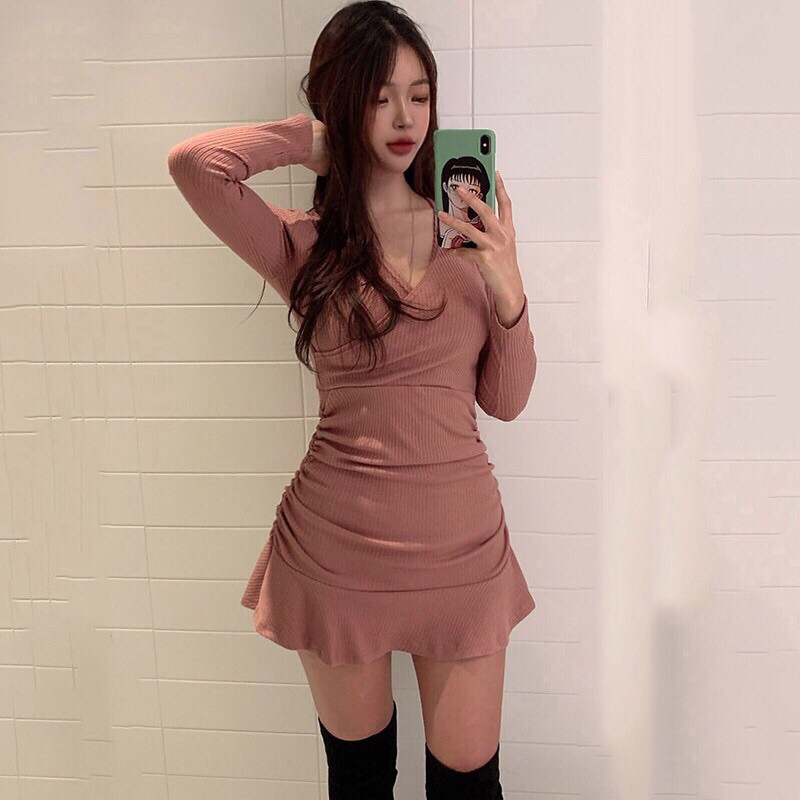 [Xs,S,M,L] Đầm body nhún đuôi cá hình thật | BigBuy360 - bigbuy360.vn