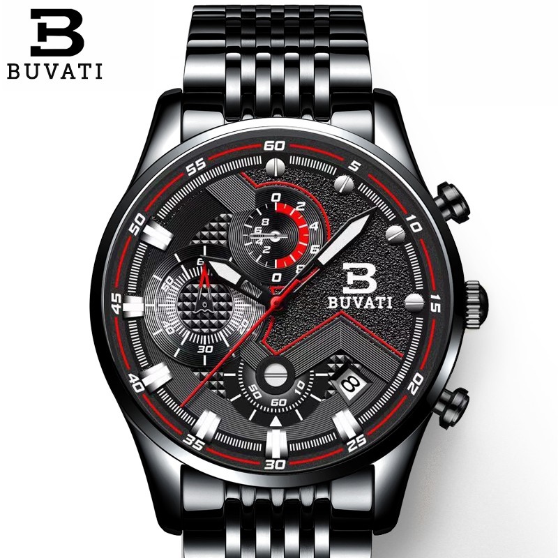 Đồng Hồ Nam BUVATI  6 KIM 3D - Thiết Kế Đậm Chất Anh Quốc - Máy Nhật Siêu Bền - Kính Chống Xước | BigBuy360 - bigbuy360.vn
