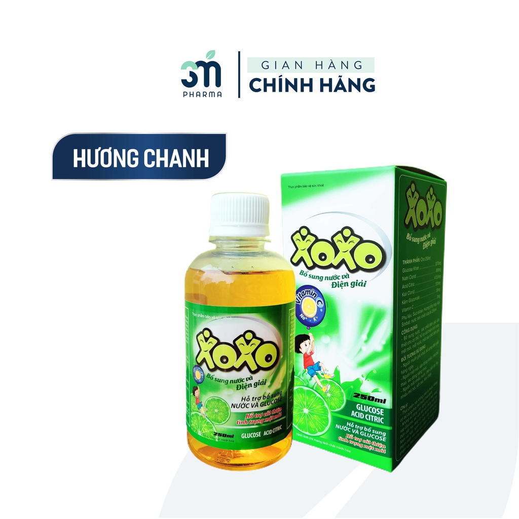 Nước Điện giải Xoxo Cam Nước Điện Giải Cho Bé Từ 2 tuổi lọ 250ml