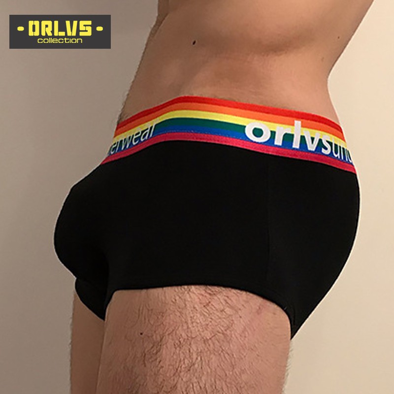 ORLVS Quần lót boxer thoáng khí phong cách gợi cảm cho nam Or507