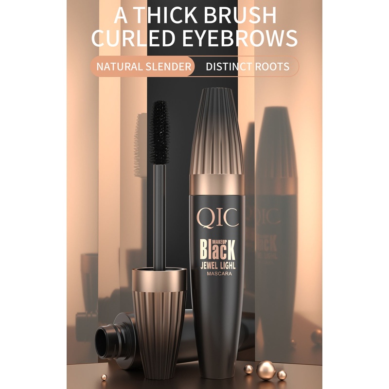 Mascara Sợi Tơ 4D Màu Đen Làm Dày Mi Chống Thấm Nước Thương Hiệu brroa