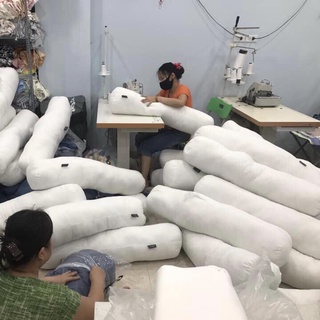 Ruột gối ôm người lớn, ruột ôm 35 x 100cm bông gòn đàn hồi êm ái