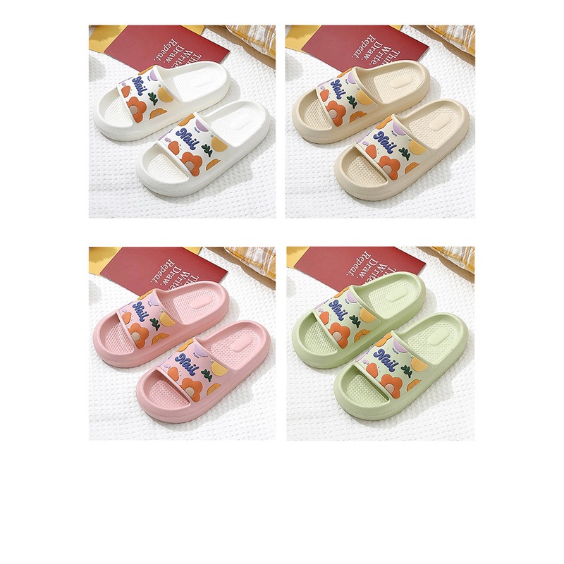 Dép Đi Trong Nhà Bằng Nhựa eva Đính Hoa Xinh Xắn