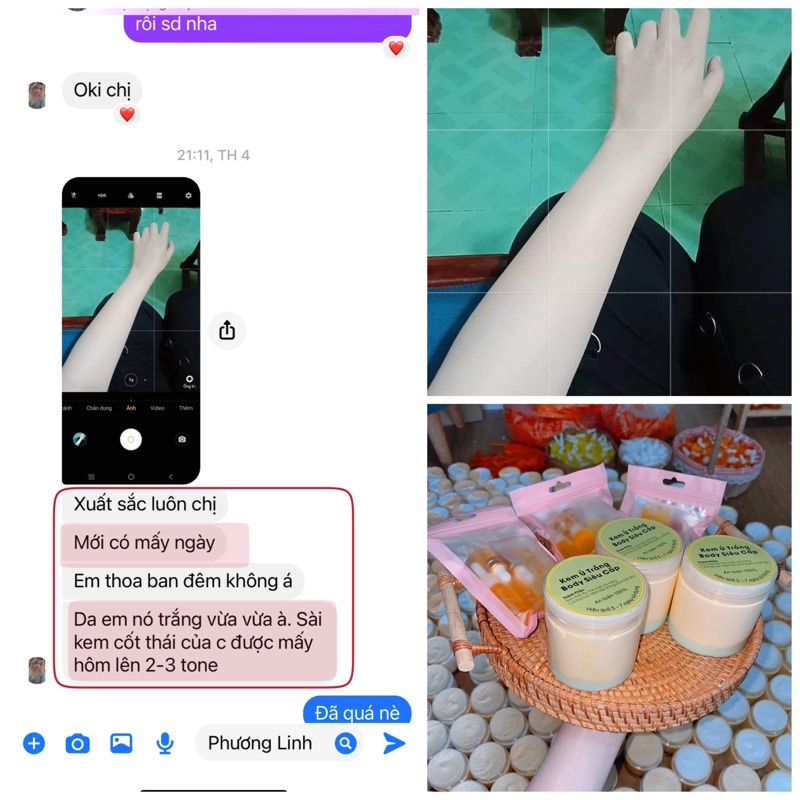 Kem Body Cốt Thái Trắng Mạnh