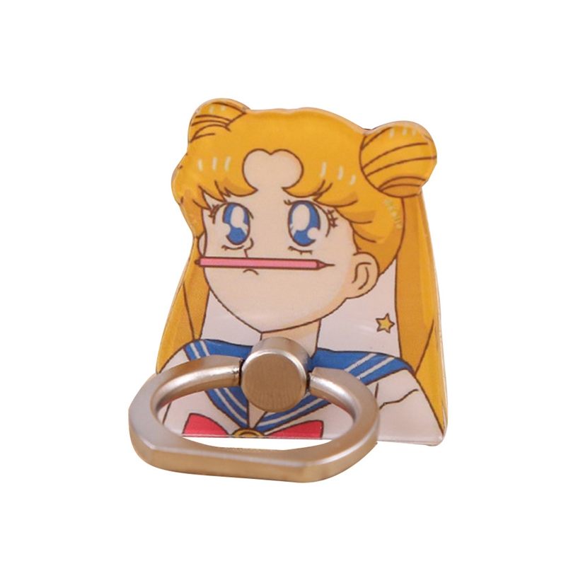 SAILOR MOON Giá Đỡ Dạng Nhẫn Hoạ Tiết Thuỷ Thủ Mặt Trăng Để Gắn Điện Thoại