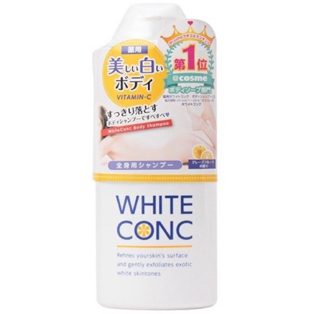 Sữa Tắm Trắng White Conc Body VitaminC 360ml