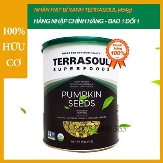 Hạt bí xanh hữu cơ mỹ terrasoul 454gr