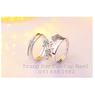 Nhẫn Cặp Vương Niệm Bạc 925 Free Size