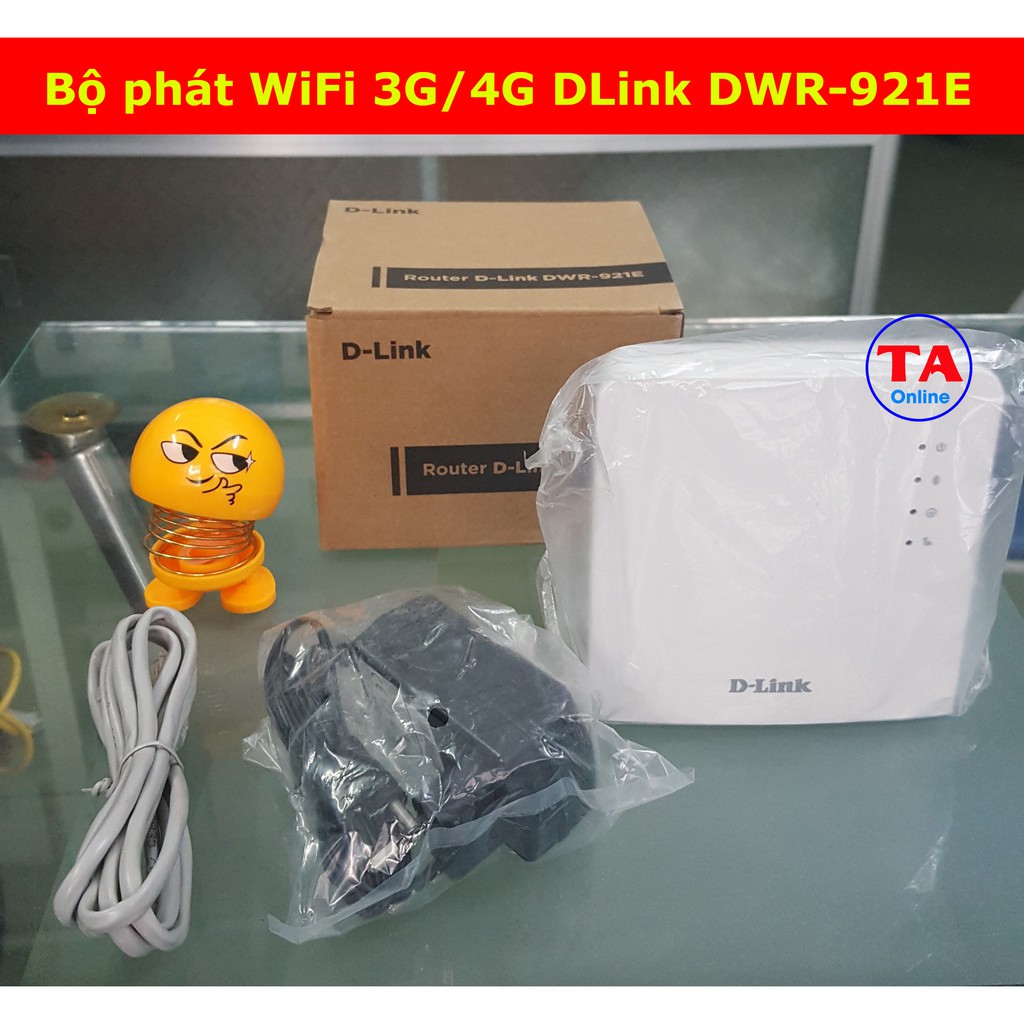 Bộ phát WiFi 3G/4G DLink 921E - LTE tốc độ 150Mbps - Hỗ Trợ 32 User - 1 Cổng WAN/LAN và 1 Cổng LAN