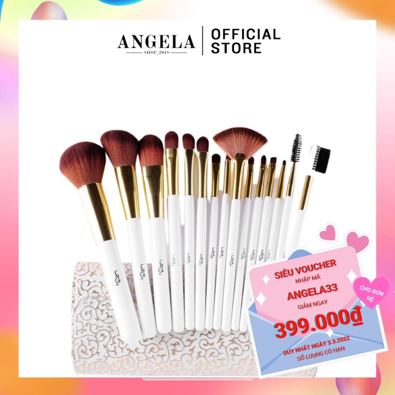 Bộ Cọ Trang Điểm Msq 15 Cây Kèm Ví Đựng Cọ