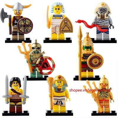 Minifigure lego trung cổ chiến binh Viking thổ dân Aztec xác ướp ai cập quân đội hoàng gia Atlantis X0161