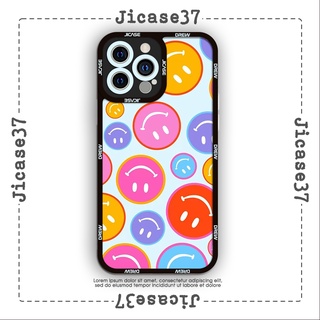 Ốp lưng iphone và samsung xiaomi oppo cạnh vuông Jicase hiphop mặt cười 7 màu 