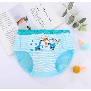 Set 5 quần lót bé trai Hàn Quốc 100% cotton mẫu Bạn Gấu Lái Xe