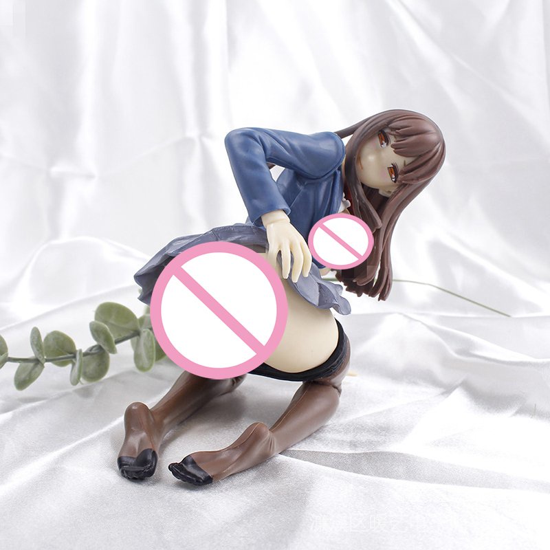 【Spot delivery】12cm Anime Haiume Masoo Action Figure Sexy JK Uniform Girl Can Be Self-assembled Kneeling Position PVC Collection Model Toys KYLC
