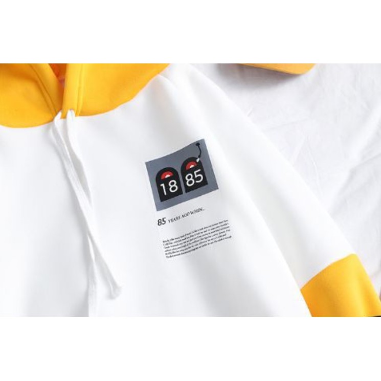 Áo Hoodie Nam Mẫu 1885 Hình In Đẹp Phối Tay Chuẩn(Trắng,Xanh,Đen,Vàng) | BigBuy360 - bigbuy360.vn