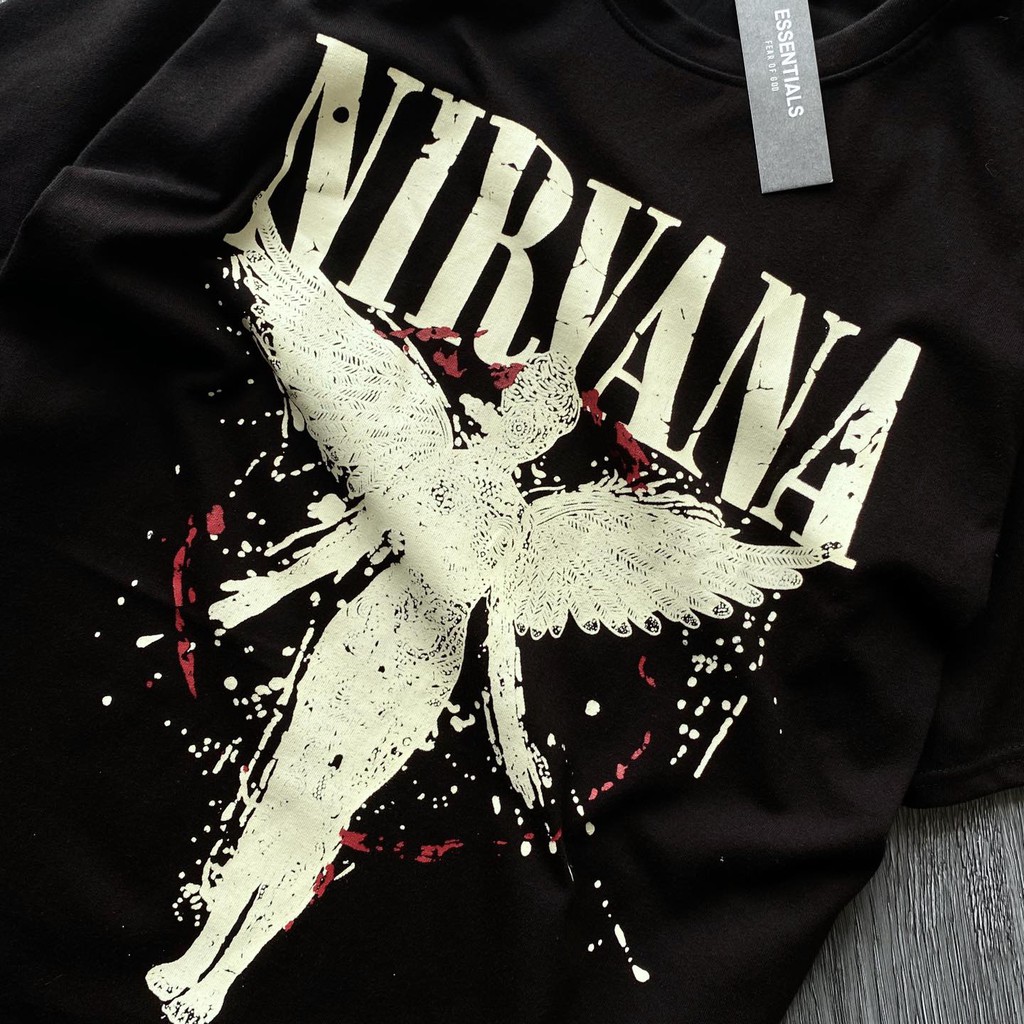 Áo thun tay lỡ NIRVANA , áo thun nam nữ unisex , MSW Town | BigBuy360 - bigbuy360.vn