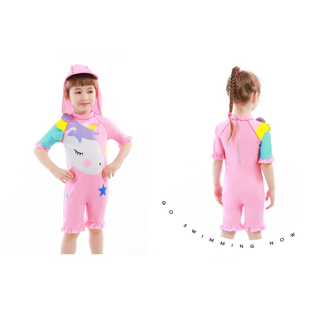 Đồ bơi bé gái hình pony (1-7y)