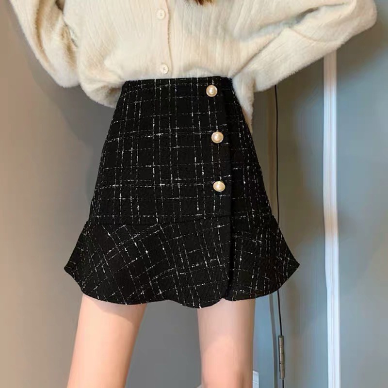 Chân váy dạ Tweed