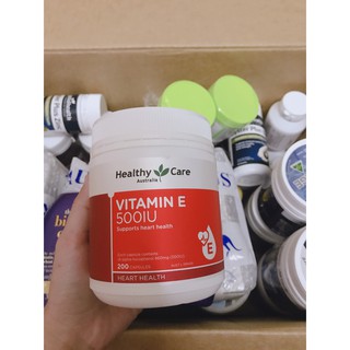 Vitamin E Heathycare 200 viên💥FREESHIP💥Vitamin E ÚC ( Mẫu Mới )