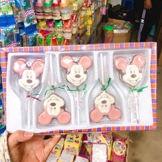 Sỉ 30 chiếc kẹo mút hình micky loại to ch bé