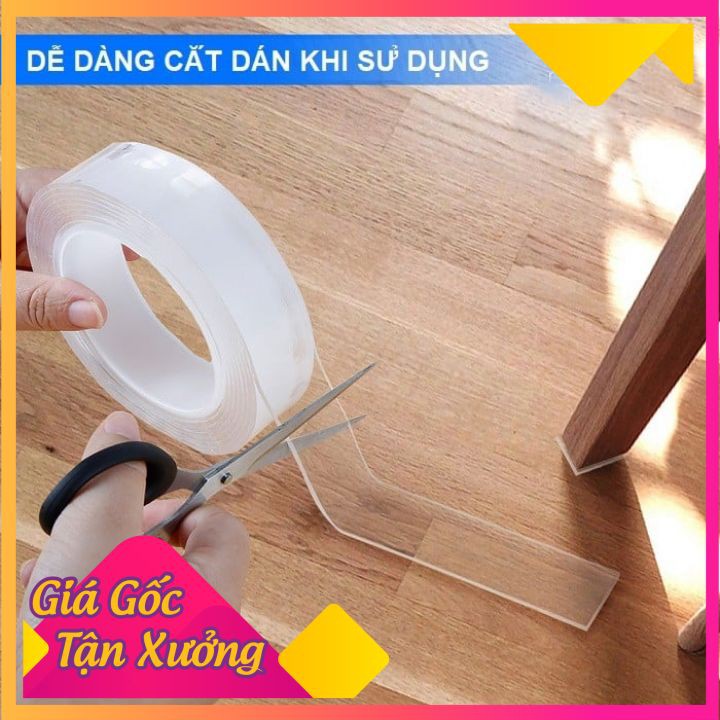 BĂNG DÍNH ĐA NĂNG 2 MẶT TRONG SUỐT SIÊU CHẮC [XẢ KHO]