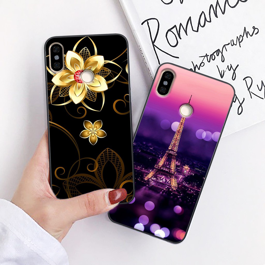 Ốp lưng ép kính Xiaomi redmi note 5 / note 5 pro / note 6 / note 6 pro / note 7 / note 7 pro / a2 lite in hình hoa