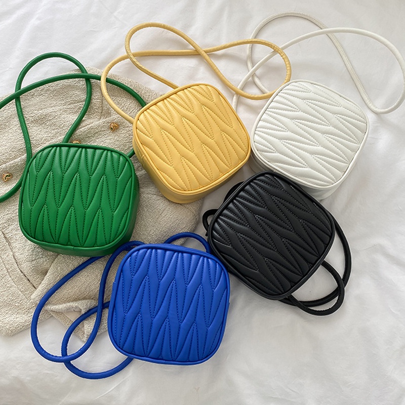 IELGY Túi Đeo Chéo Hình Vuông Nhỏ Có Khóa Kéo Đơn Giản Dành Cho Nữ