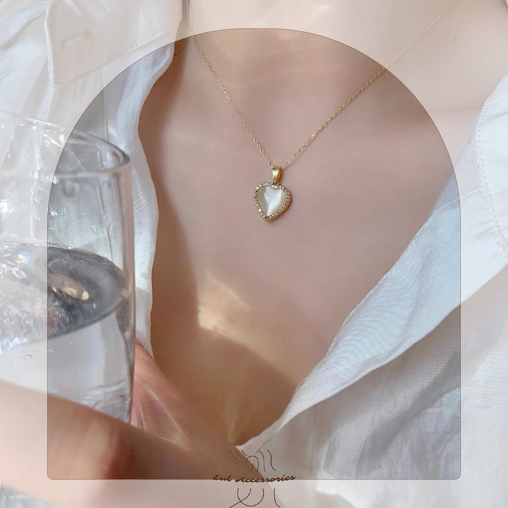 Dây Chuyền Đẹp Cho Nữ Dây Mảnh Mặt Trái Tim