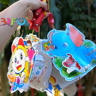 Đồ chơi lồng đèn nhựa đèn lồng 2 mảnh nhiều mẫu có nhạc Việt có đèn cho bé vui trung thu