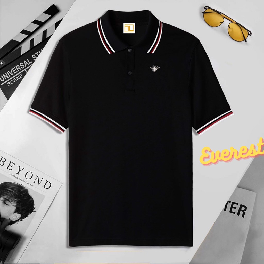 Áo polo nam chất liệu cotton co giãn 4 chiều, dày dặn, thấm hút mồ hôi, mặc vô cùng thoải mái | BigBuy360 - bigbuy360.vn