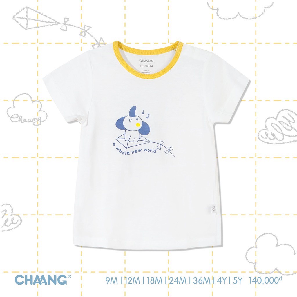 Chaang áo phông cotton bé trai, bé gái, áo thun cộc tay mùa hè Summer SS2021D03