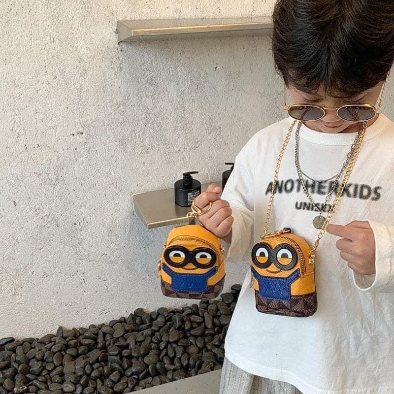 Túi đeo chéo mini hình Minion cute ngộ nghĩnh dễ thương