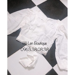 ÁO CROP CỘT NƠ LƯNG (KÈM HÌNH KÈM CLIP)