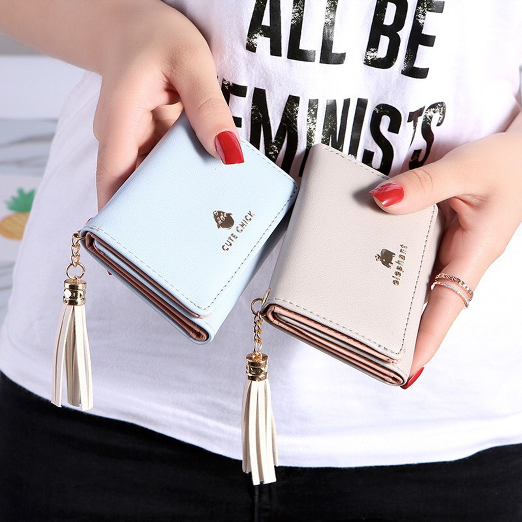 Ví Nữ Mini Cầm Tay CUTE & CHICK LOVE Nhỏ Nhắn Dễ Thương