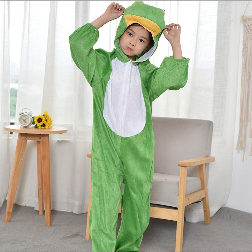 Bộ Đồ Hoá Trang Con Ếch Xanh Cho Trẻ Em và Người Lớn, Trang Phục Biểu Diễn Các Con Vật Cực Kỳ Dễ Thương